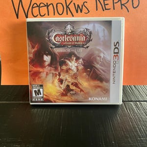 Castlevania Lords Of Shadow Mirror Of Fate REPRODUCTION CASE No Game! Nintendo 3ds