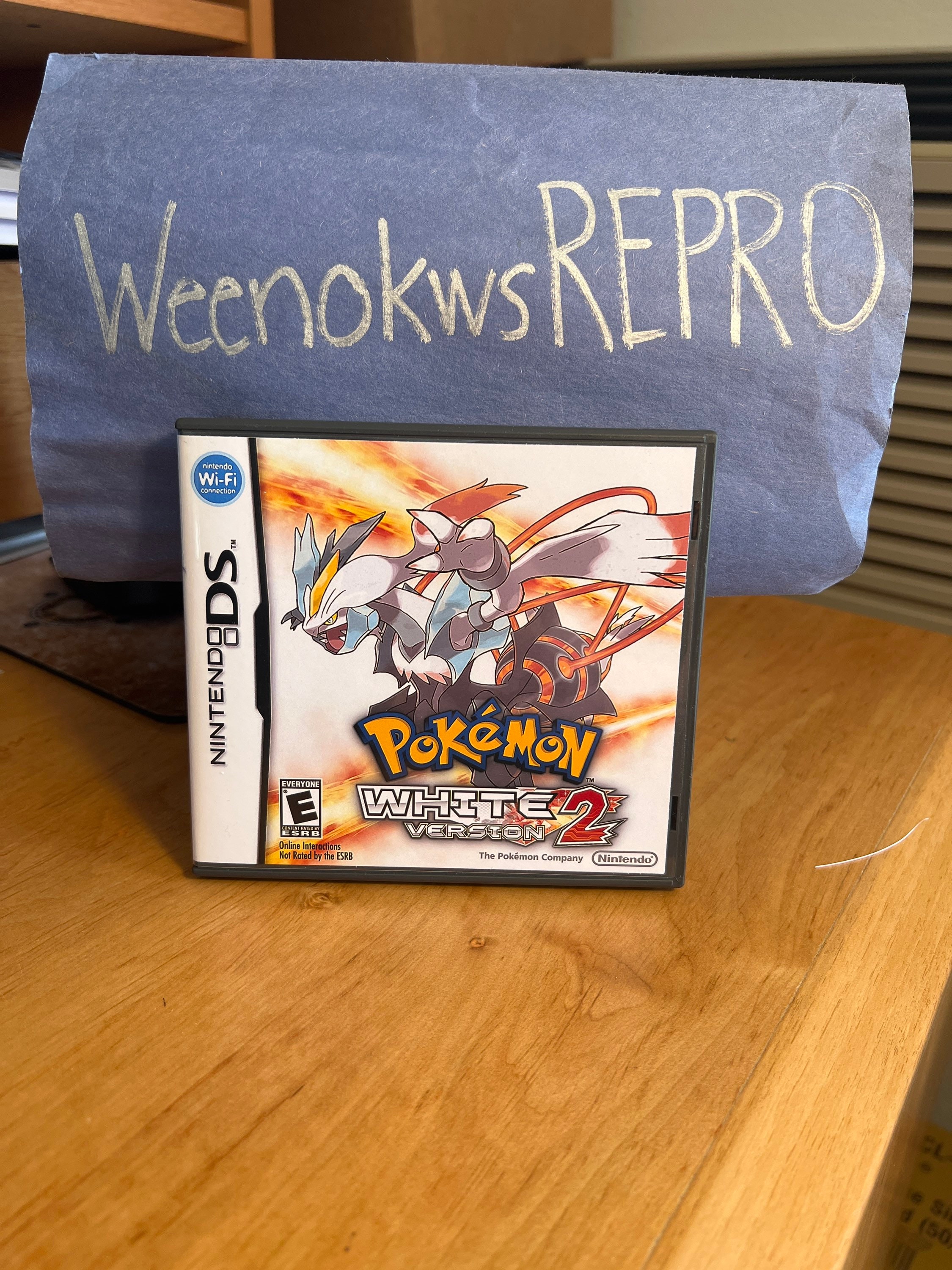 Pokemon Black Version Gameboy Repro Game Cart 