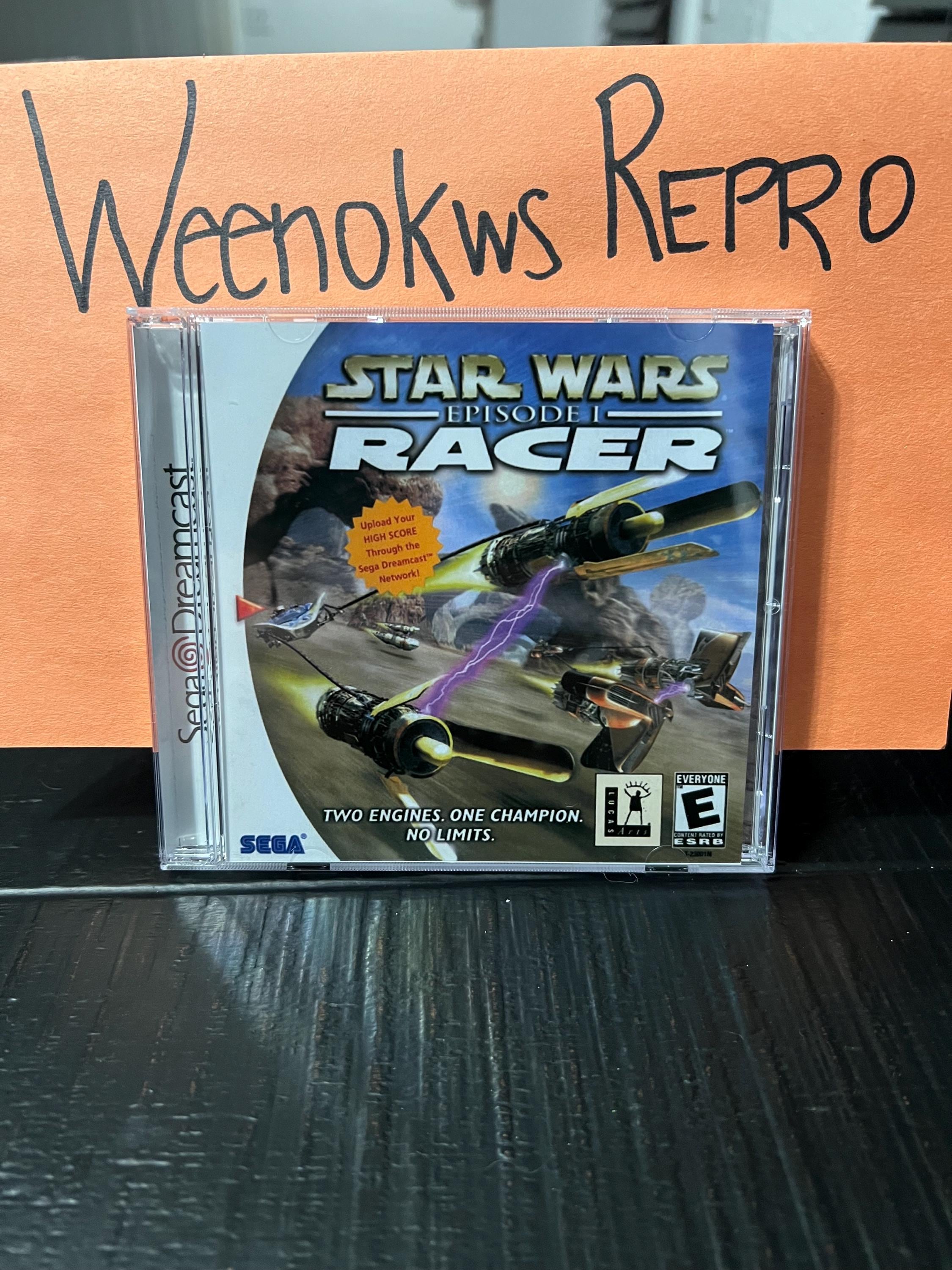 Star Wars Episode 1 Racer REPRODUCTION CASE No Disc Dreamcast