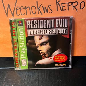 Resident Evil 1 Directors Cut Greatest Hits Version REPRODUCTION CASE No Disc ps1