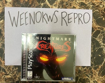 Nightmare Creatures 1 REPRODUCTION CASE No Disc! Ps1