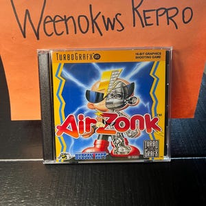 Air Zonk REPRODUCTION Case No Game 3D Printed Turbo Grafx
