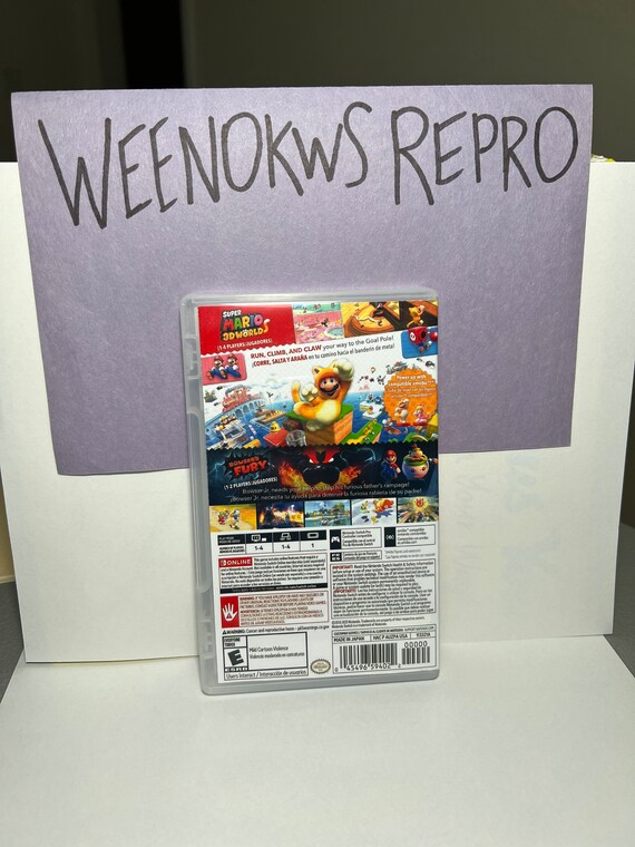 Super Mario 3D World + Bowser's Fury REPRODUCTION CASE No Game Super Mario 3D World + Bowser's Fury REPRODUCTION CASE No Game