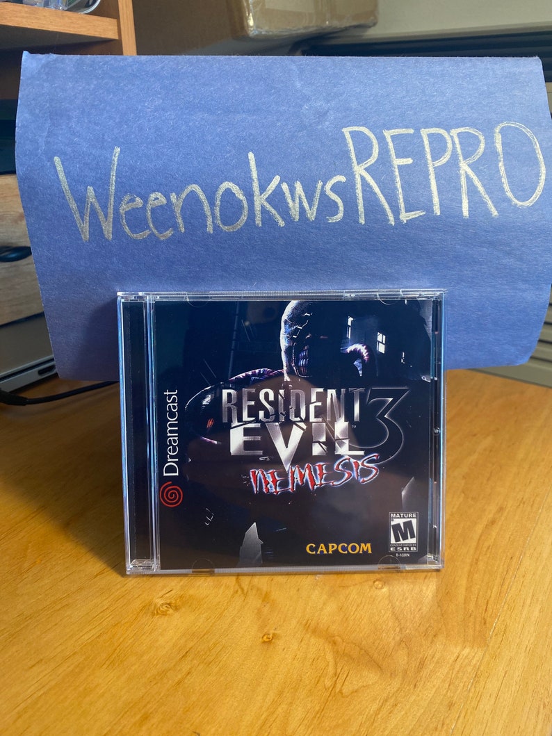 Resident Evil 3 Nemesis REPRODUCTION CASE No Disc Dreamcast image 1