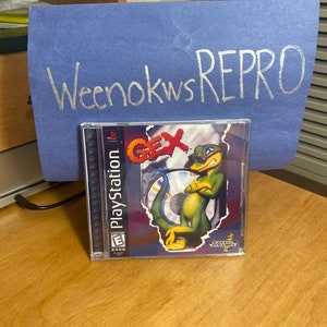 Gex REPRODUCTION CASE No Disc Ps1