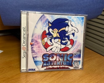 Sonic Adventure 1 Limited Edition REPRODUCTION CASE No Disc Dreamcast