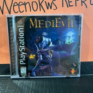 MediEvil 1 REPRODUCTION CASE No Disc ps1