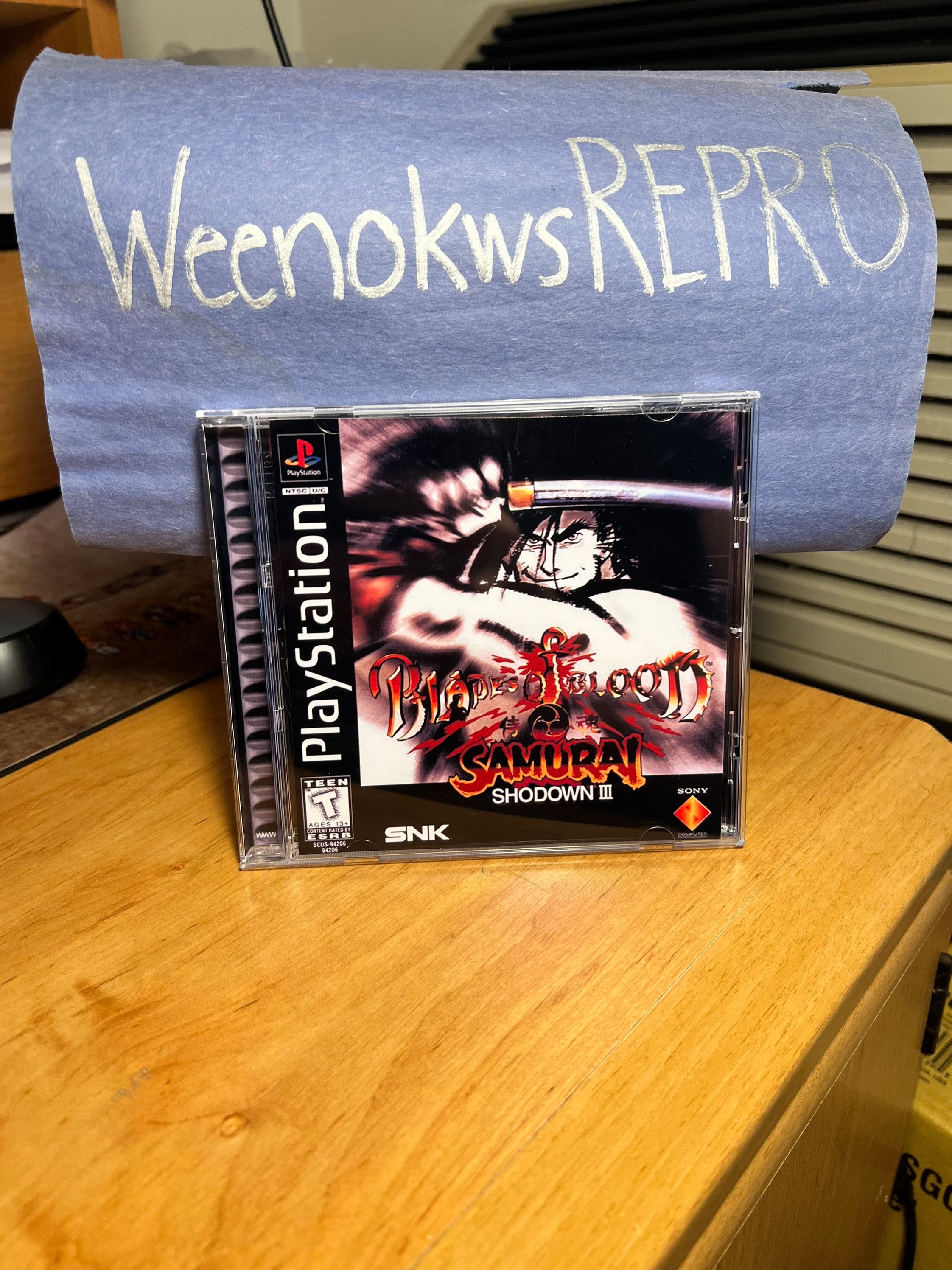 Samurai Showdown III 3 Blades of Blood REPRODUCTION CASE No Disc