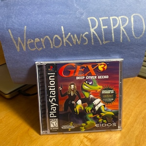 Gex 3 Deep Cover Gecko REPRODUCTION CASE No Disc ps1