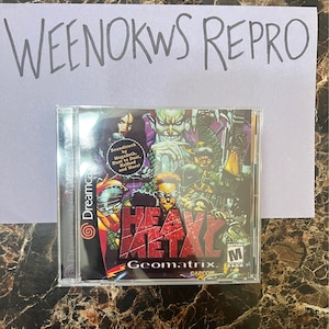 Heavy Metal Geomatrix Dreamcast REPRODUCTION CASE Only No Disc