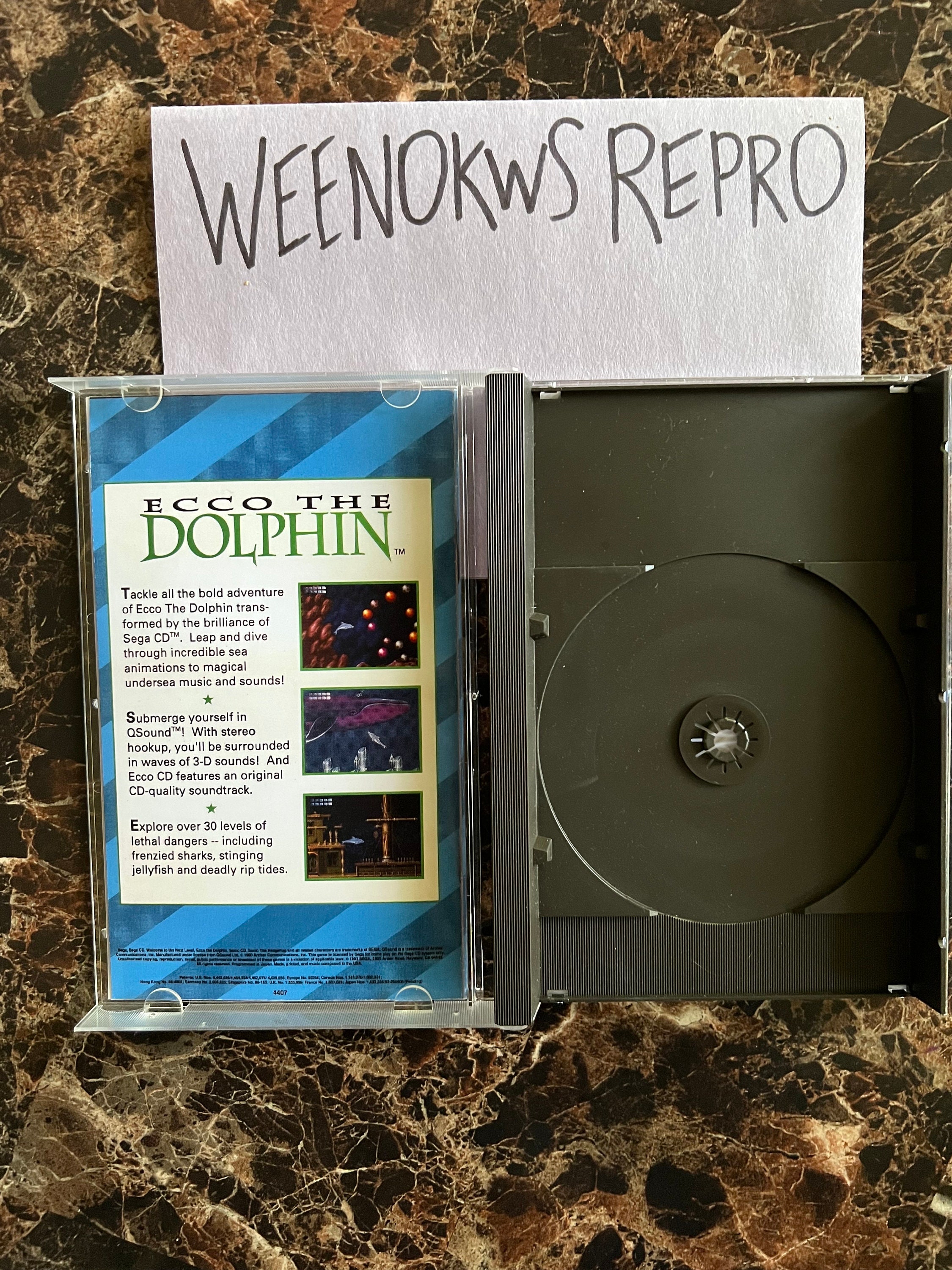 Sonic CD REPRODUCTION CASE No Disc! Sega Cd - Etsy