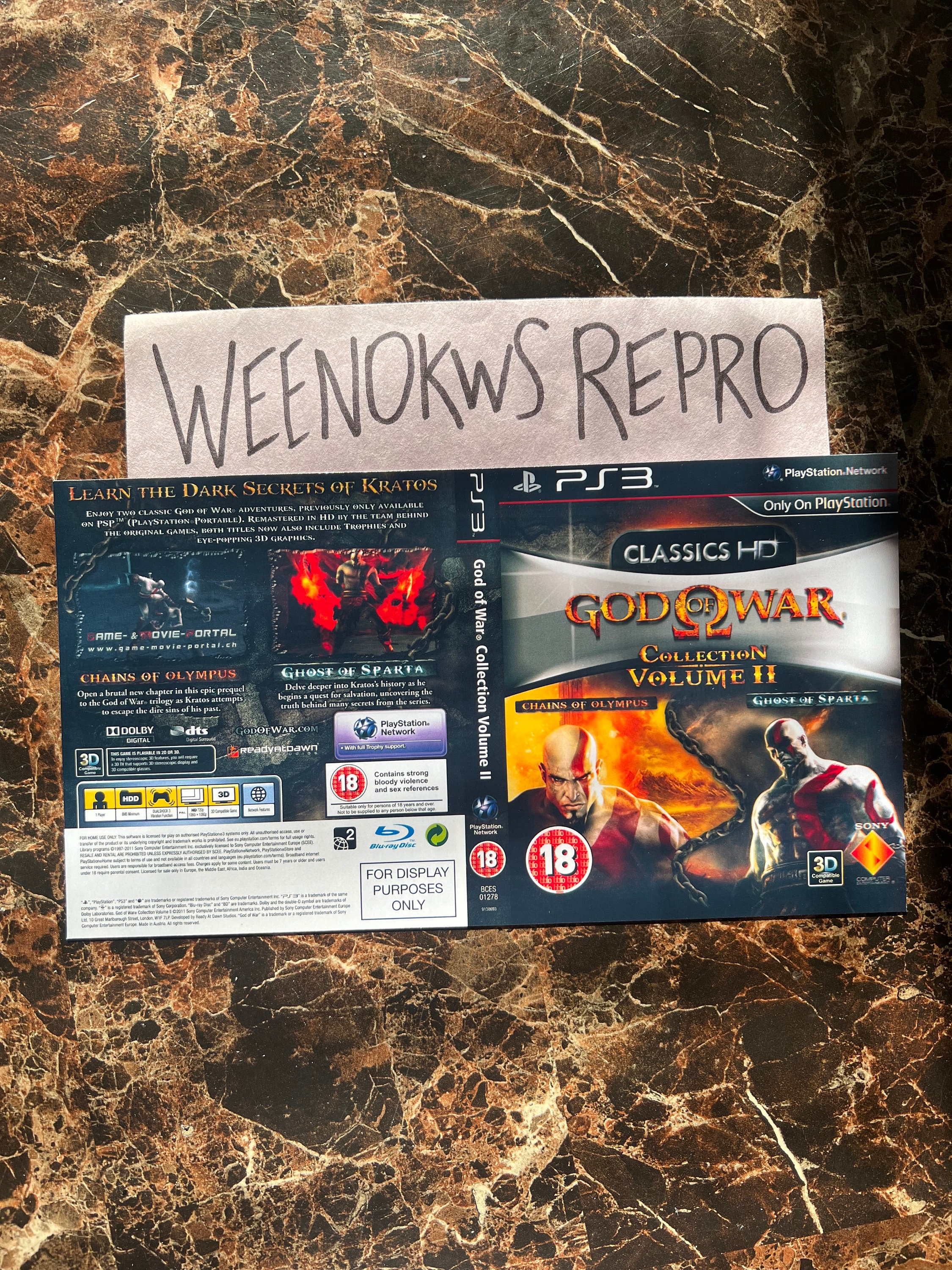 Jeux Playstation 3 / PS3 - God of War Collection Volume II 2 - PROMO PRESS