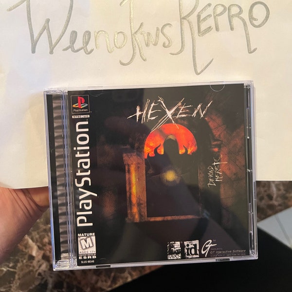 Hexen REPRODUCTION CASE No Disc! Ps1