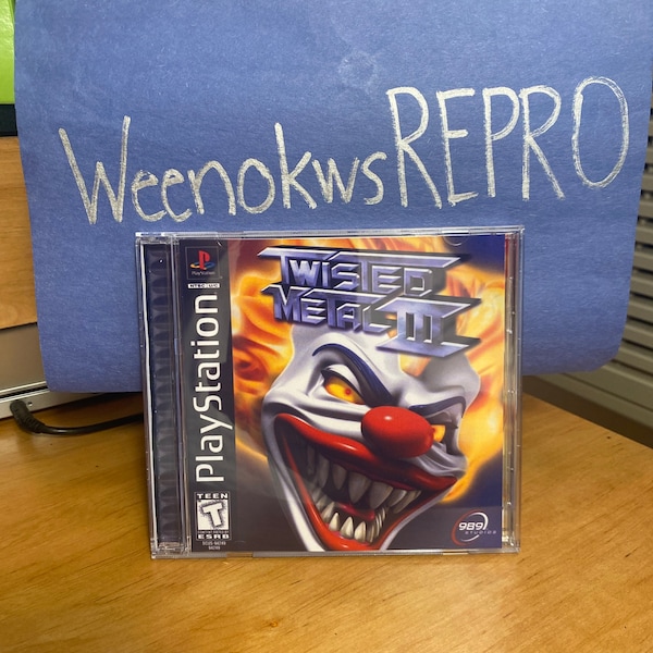 Twisted Metal 3 REPRODUCTION CASE No Disc Ps1