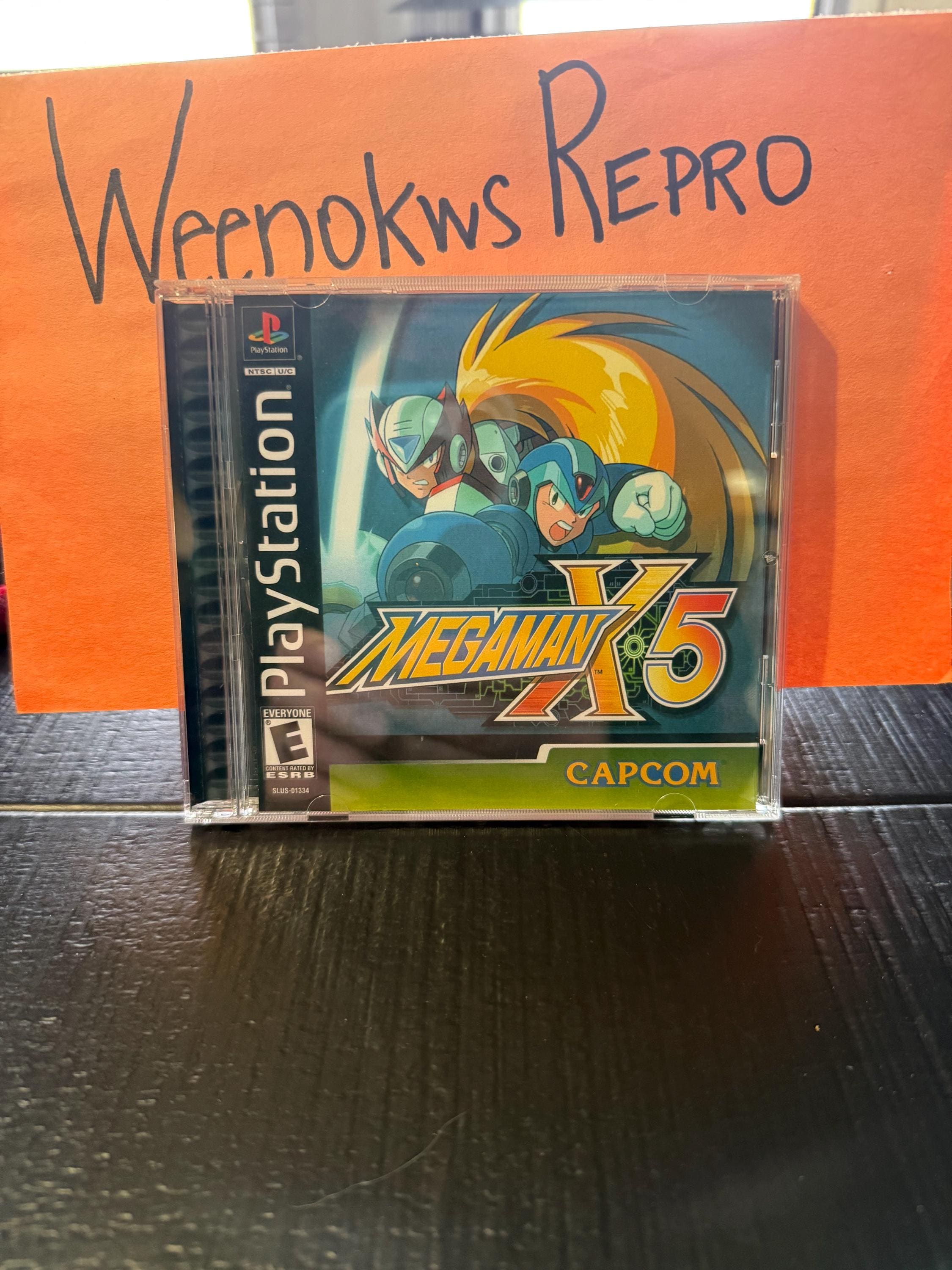 Megaman X5 REPRODUCTION CASE No Disc Ps1 - Etsy