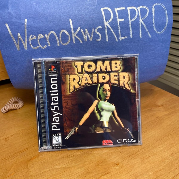 Tomb Raider 1 REPRODUCTION CASE No Disc ps1