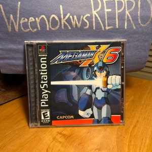 MegaMan X6 REPRODUCTION CASE No Disc Ps1