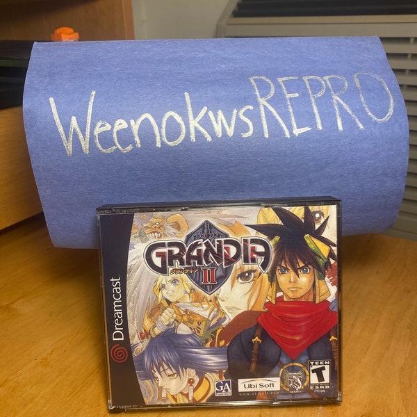 Grandia II 2 REPRODUCTION CASE No Disc Dreamcast