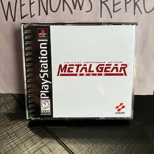 メタルギアソリッド1 複製ケース ディスクなし ブラックレーベル PS1