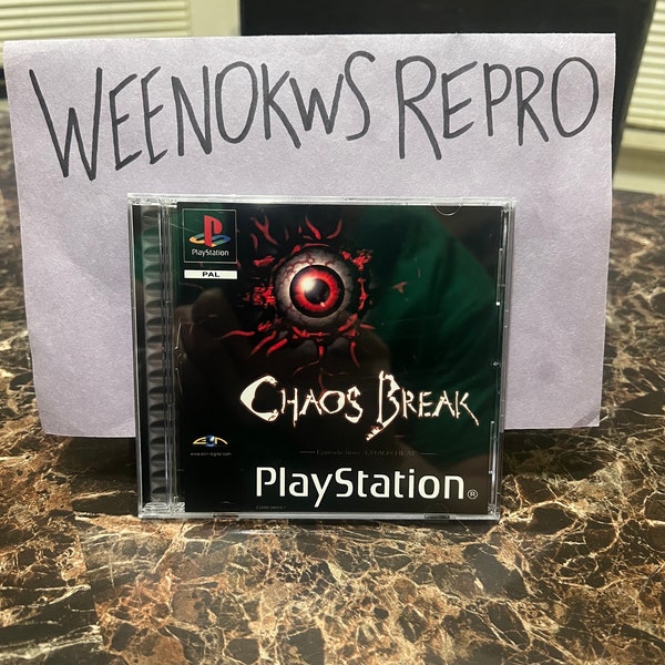 Chaos Break REPRODUCTION CASE No Disc! PAL  Ps1