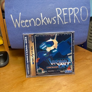 Virtual On Cyber Troopers REPRODUCTION CASE No Disc Sega Saturn Japan Version import