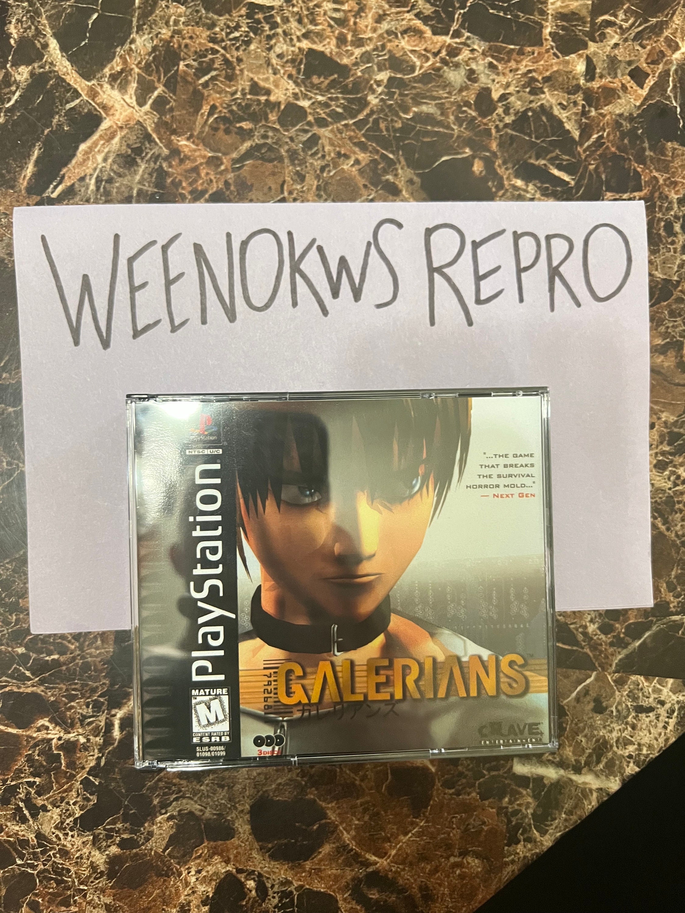 Galerians REPRODUCTION CASE No Disc Ps1 - Etsy