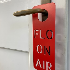 Door sign, do not disturb, personalized in the home office