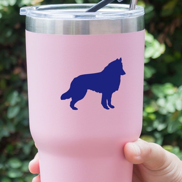 Belgian Tervuren Decal Sticker - Perfect for Cars, Laptops, Water Bottles, and More! Permanent vinyl, choice of colors & free shipping.