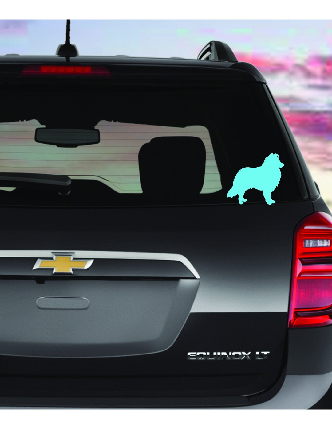 Sheltie Decal custom Dog Decal dog Silhouette laptop Decal Etsy