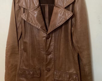 Vintage Oshwahkon Button-down Leather Jacket (S)