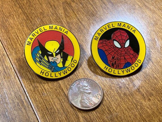 Lot of 2 Marvel Mania Pins - image 1