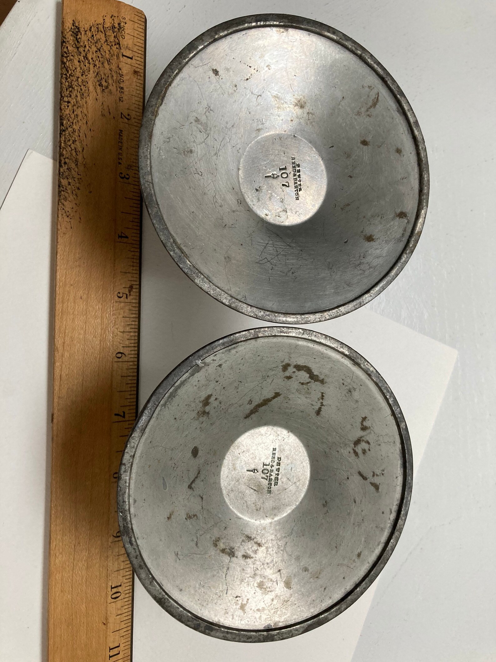 Set of 4 Pewter Reed & Barton 107 Candlestick Holders Etsy