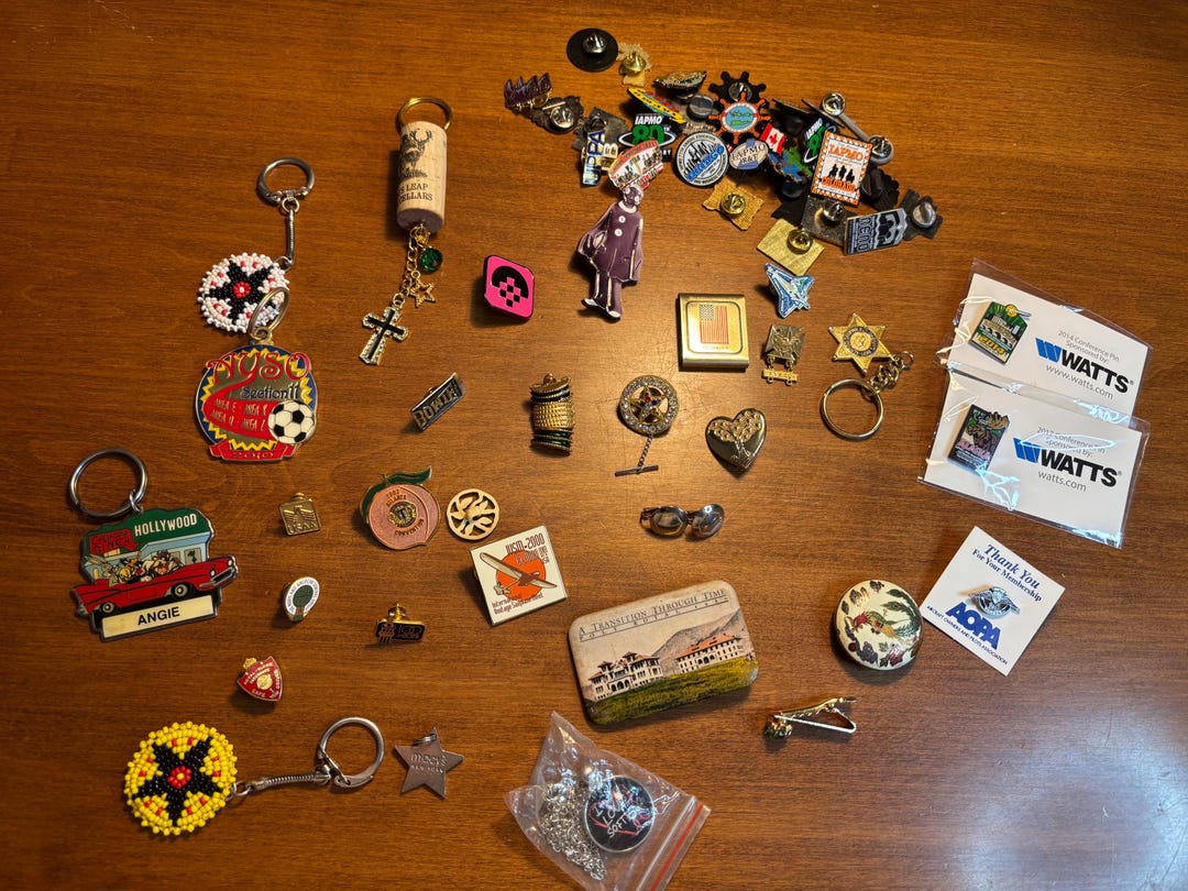 Lot of 44 Enamel Pins With Pin Backs and More - Etsy