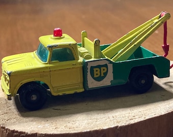 1980's  6.5 Police Wrecker MATCHBOX Diecast Lesney Superfast Vintage by Majorette Tow Truck
