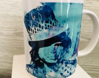 Aerosmith mug custom mug 15 oz mug Steven Tyler mug Rock n Roll mug watercolor mug music mug unique gifts