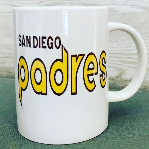 15 oz San Diego Padres baseball retro throwback mug