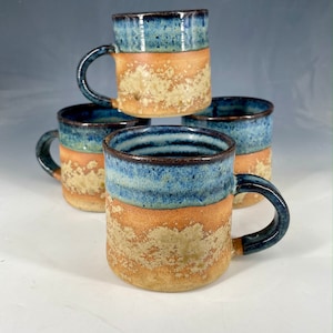 Hand Thrown Coffee Mug. Tea Cup / Coffee Cup / Pottery Stoneware Mug.