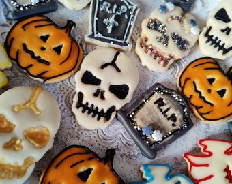 Halloween Cookie Cutter Set 5-piece - Skull - Tombstone - Coffin - Pumpkin - Ghost - Cookie Cutter - Cookie Cutter - Cookie Cutter