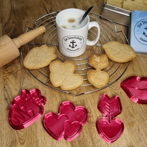 Love Cookie Cutter Cookie Cutter Cookie Stamp Valentine's Day Baking Cookies Love Fondant Stamp Ceramic Stamp Baking Supplies image 1