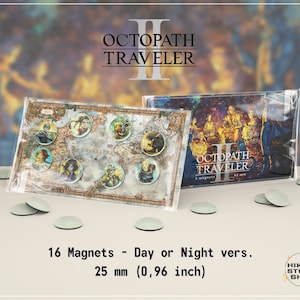 Nintendo Switch Octopath Traveler 2 videogamemagneten | Ochette Castti Throné Osvald Partitio Agnea Hikari | Solistia | .Hikaristudioshop