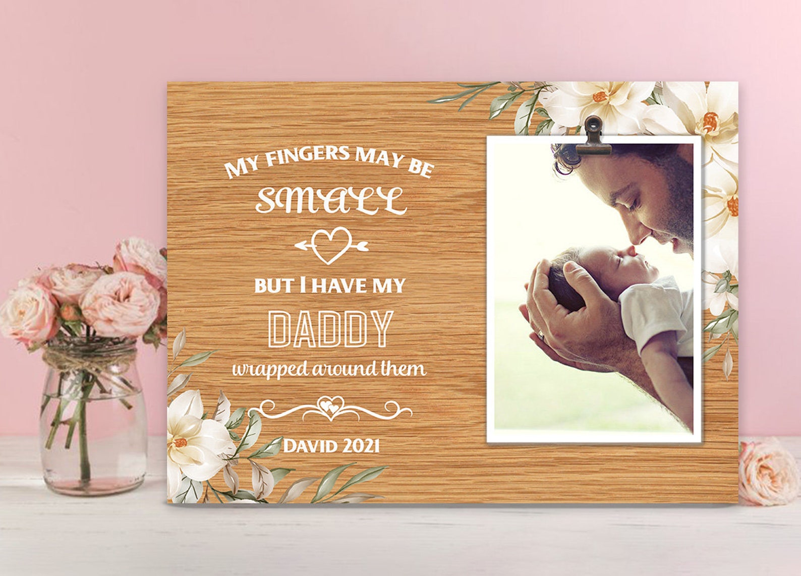 Baby Announcement Frame Birth Announcement Frame Baby Etsy