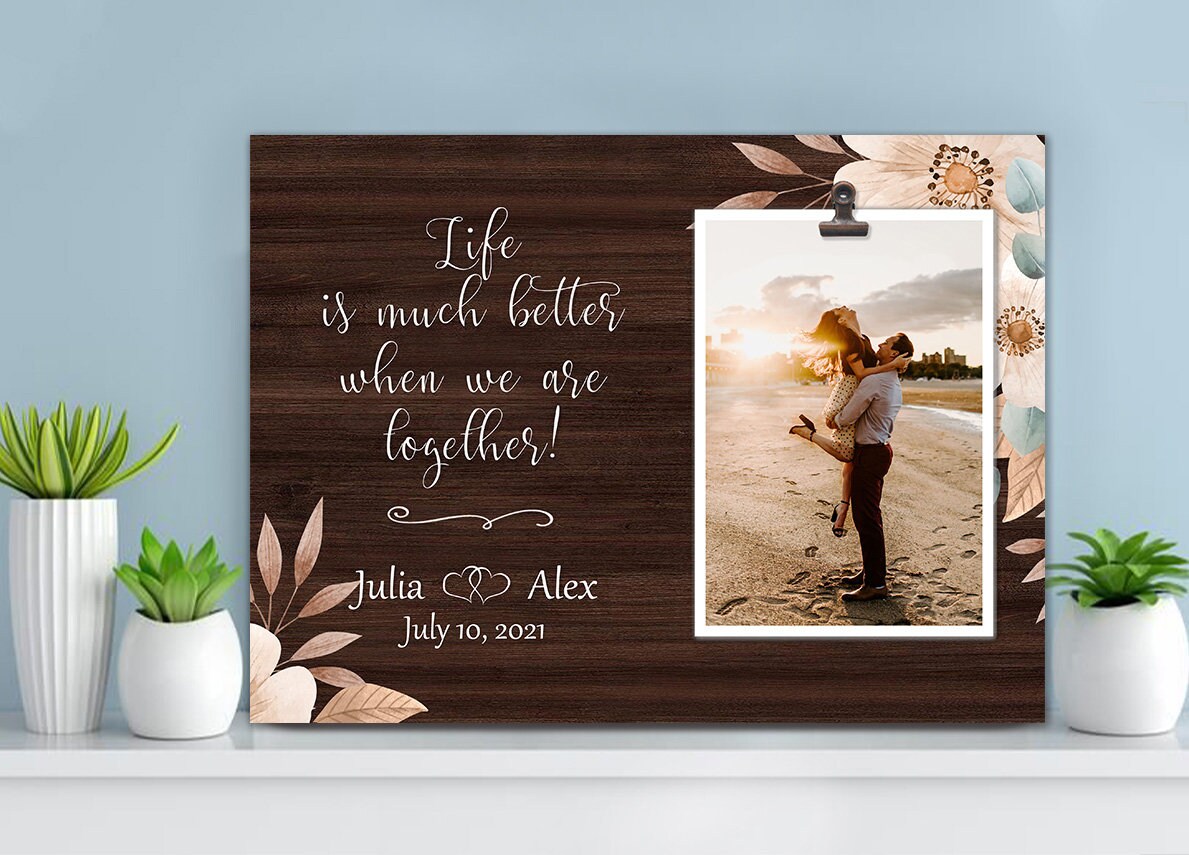 Picture frame for boyfriend Couple picture frames Etsy