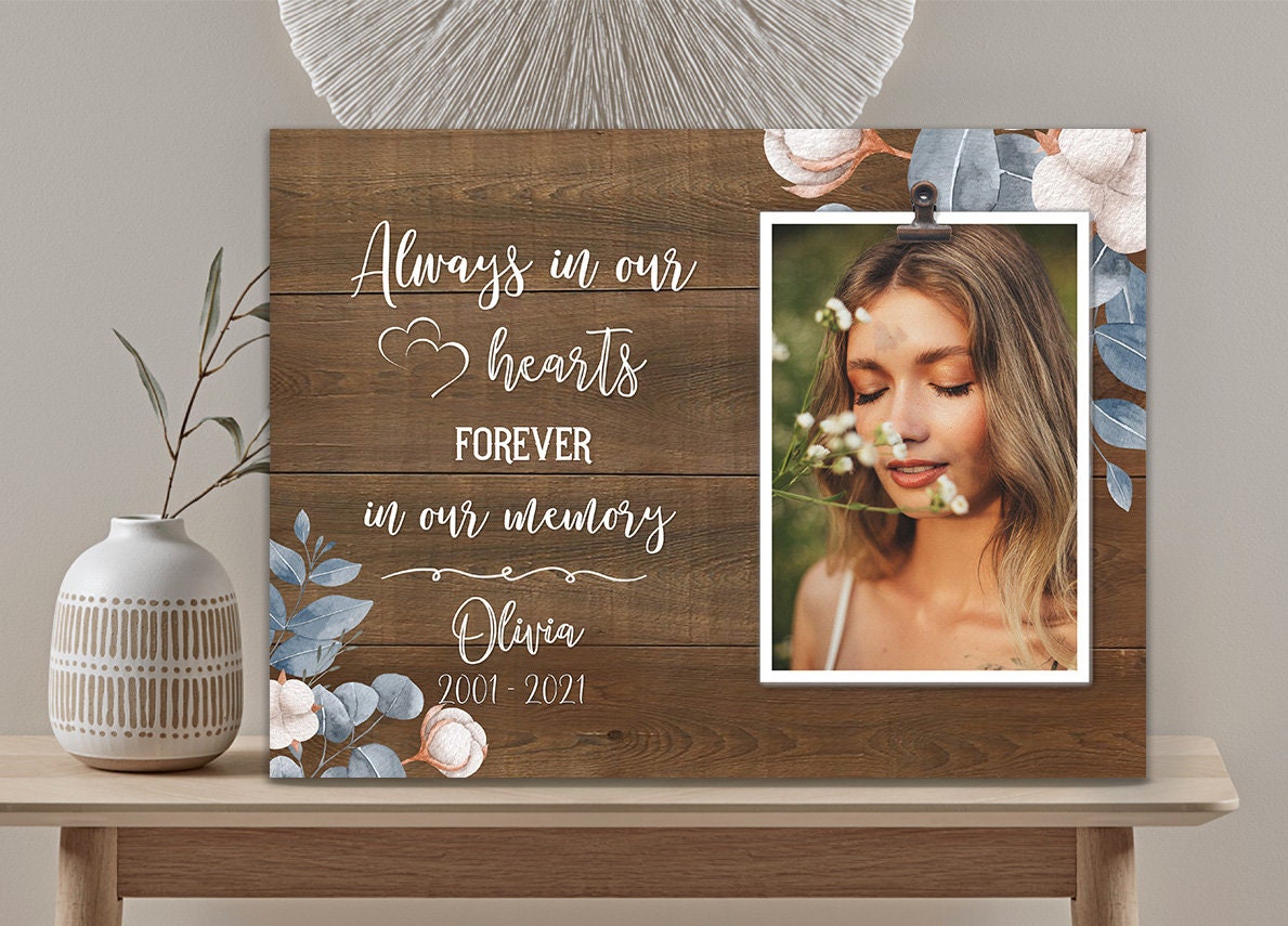 Personalized Memorial Frame Sympathy Picture Frame - Etsy