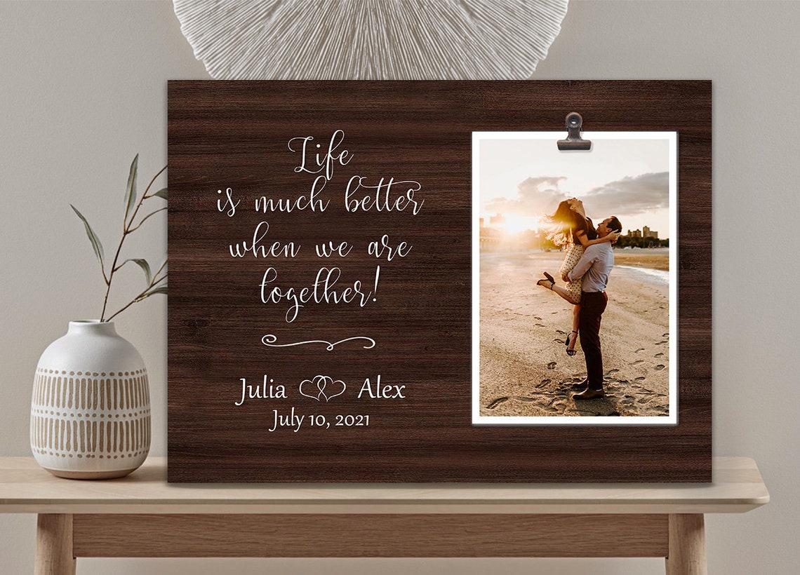 Picture frame for boyfriend Couple picture frames Etsy