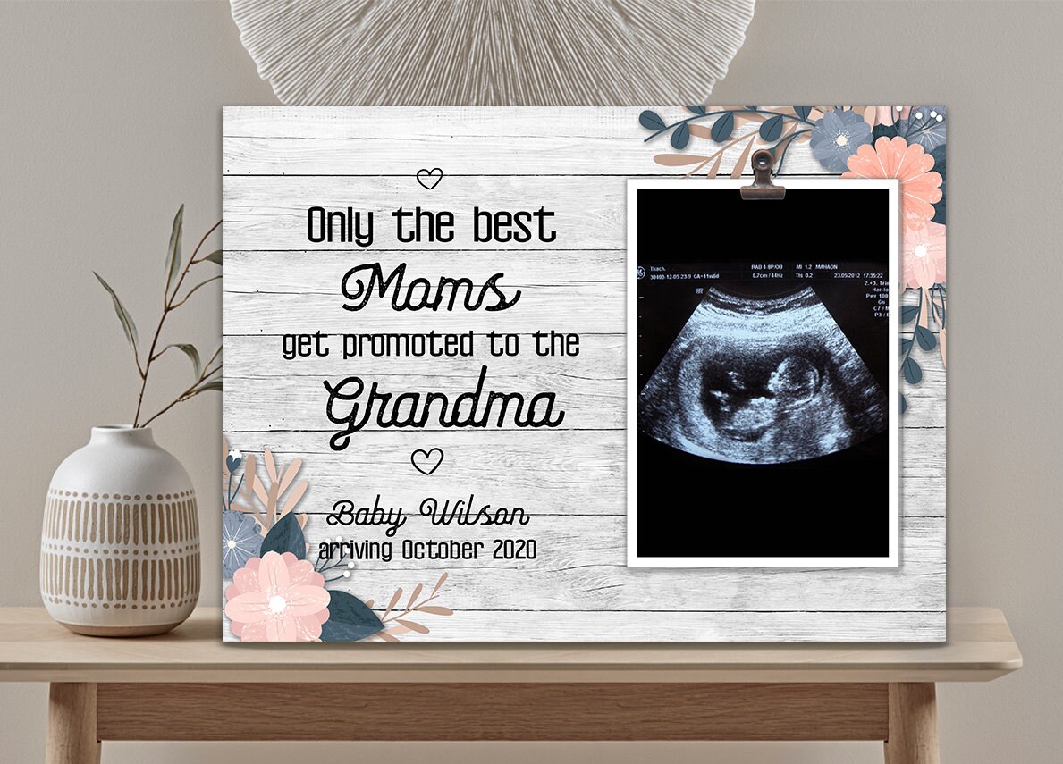 Pregnancy Announcement Picture Frame Great Grandmother, Ultrasound