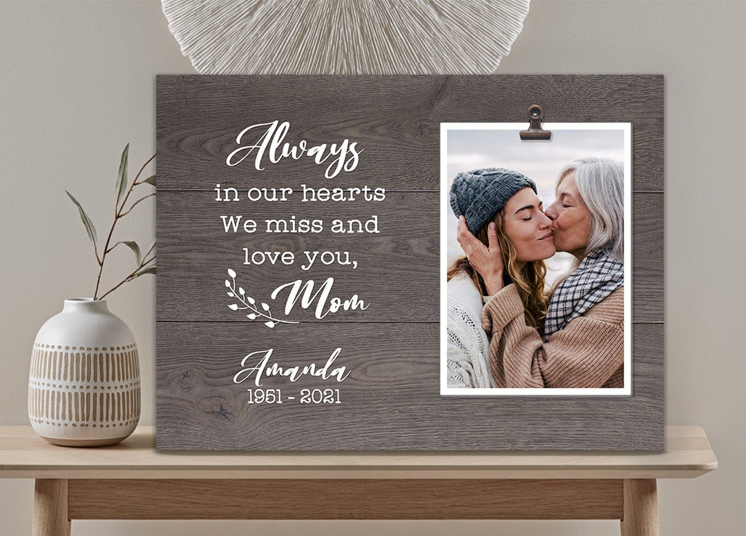 Sympathy Frames for Mom Personalized Memorial Frame Sympathy Etsy
