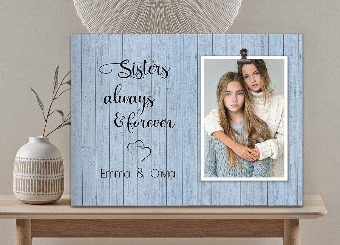 Personalized Picture Frame Sisters Gift Birthday Gift for Etsy