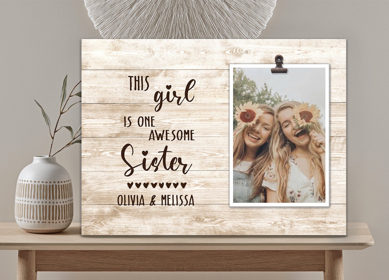 Personalized Picture Frame Sisters Gift Sisters Photo Frame Etsy