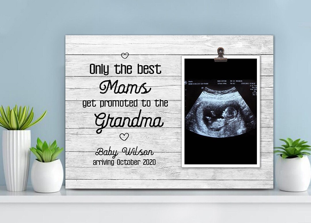Pregnancy Announcement Picture Frame Great Grandmother, Ultrasound