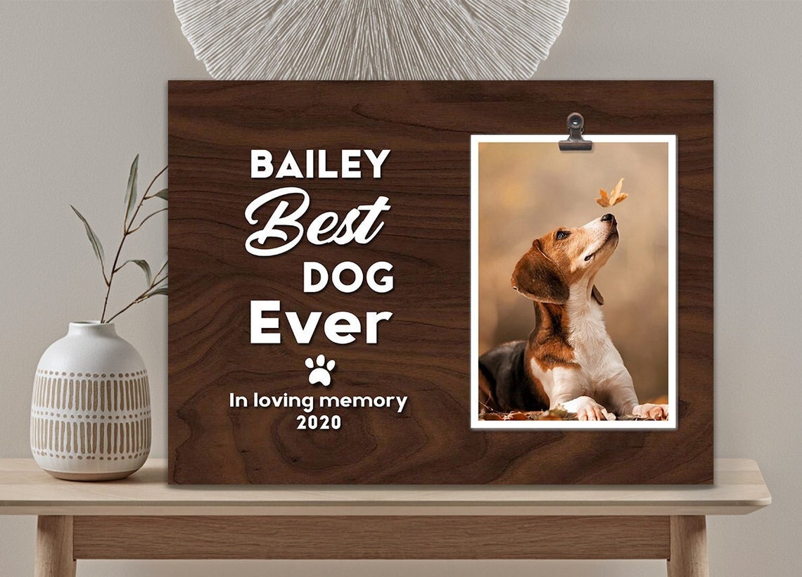 Dog Loss Picture Frame Personalized Pet Memorial Frame Pet Etsy